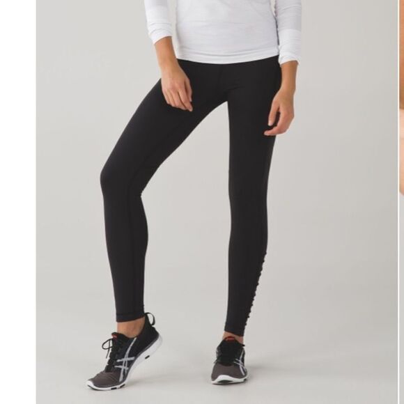 Black Lululemon Speed Tights 28” - Picture 2 of 13